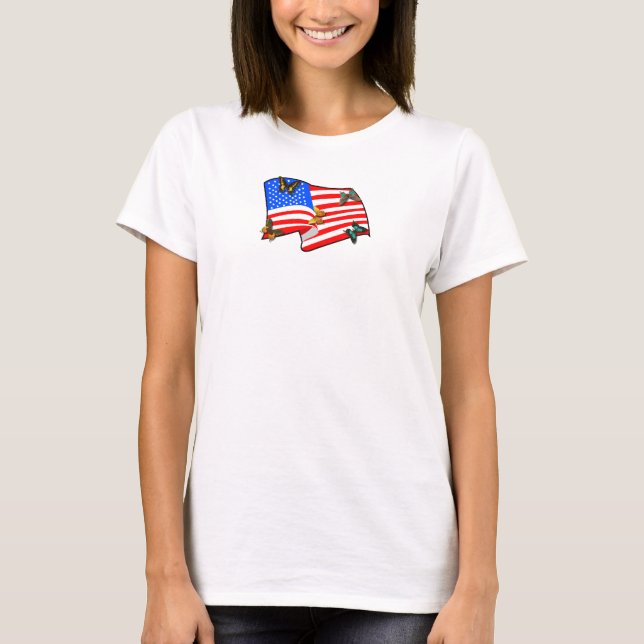 T-shirt Papillons américains (Devant)