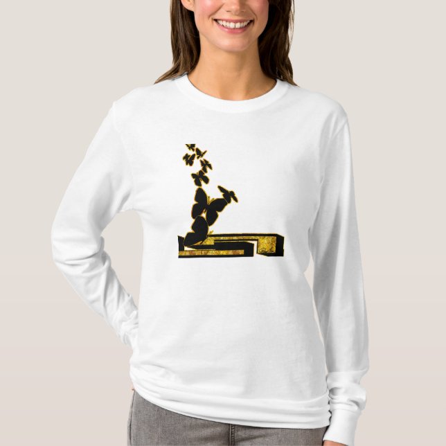T-shirt Papillons ascendants (Devant)