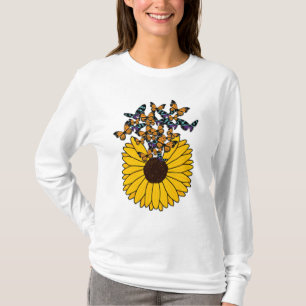 T-shirt Papillons au tournesol