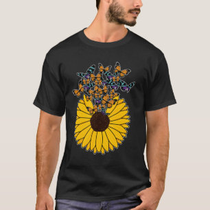 T-shirt Papillons au tournesol
