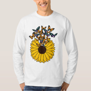 T-shirt Papillons au tournesol