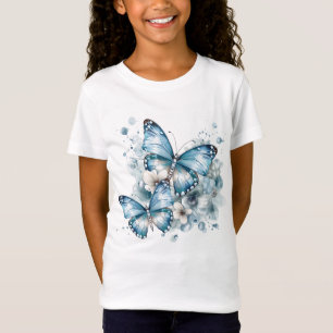 T-Shirt Papillons bleus