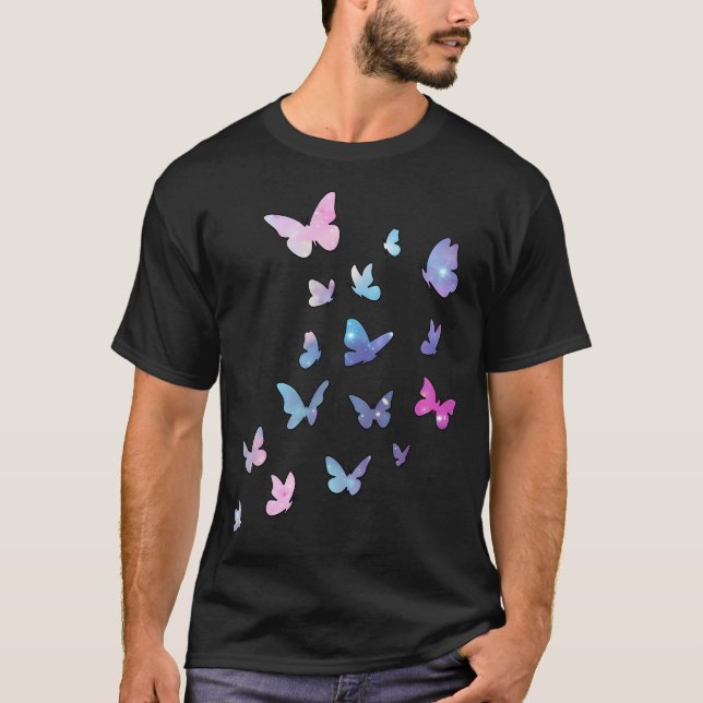 T-shirt Papillons Colorful Butterfly Lashable D réutilisab (Devant)