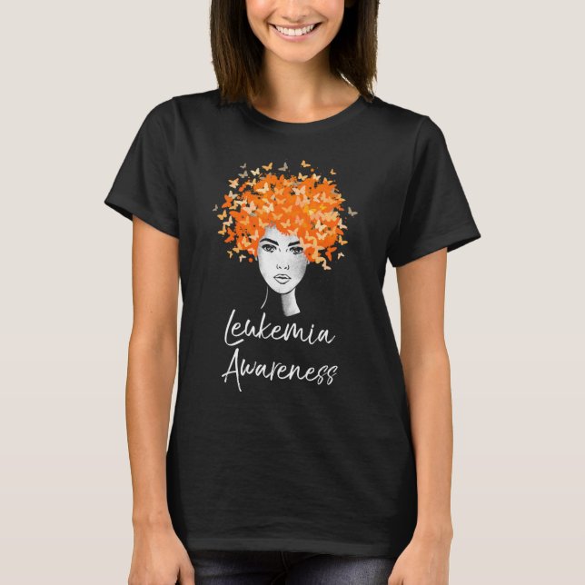T-shirt Papillons de sensibilisation à la leucémie Cadeau (Devant)