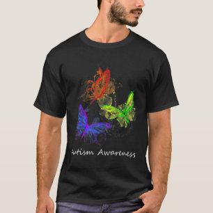 T-shirt Papillons de sensibilisation sur l'autisme sans pi