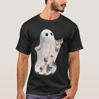 T-shirt Papillons d'Halloween à fantôme unique