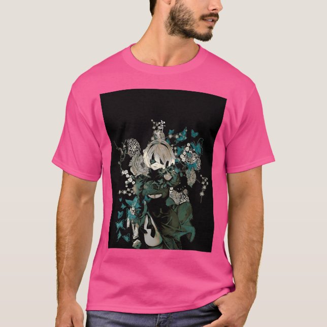 T-shirt Papillons Et Jardin (Devant)