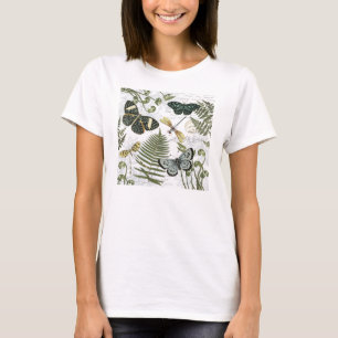 T-shirt papillons et libellules vintages modernes