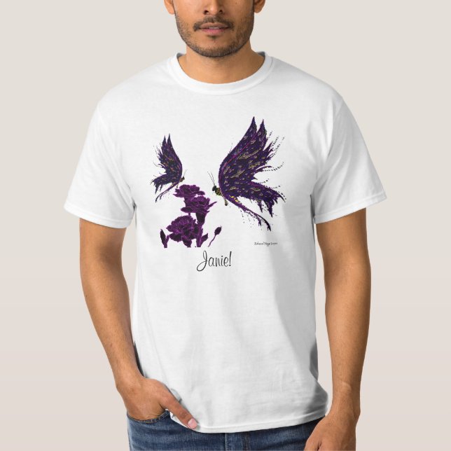T-shirt Papillons et oeillets (Devant)
