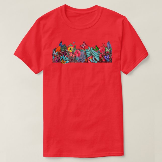 T-shirt Papillons Fairycore esthétique (Design devant)