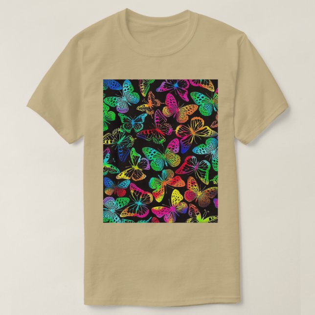 T-shirt Papillons mignons 4 (Design devant)