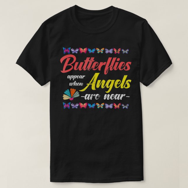 T-shirt Papillons Monarque Papillon-cadeau de l'aile (Design devant)