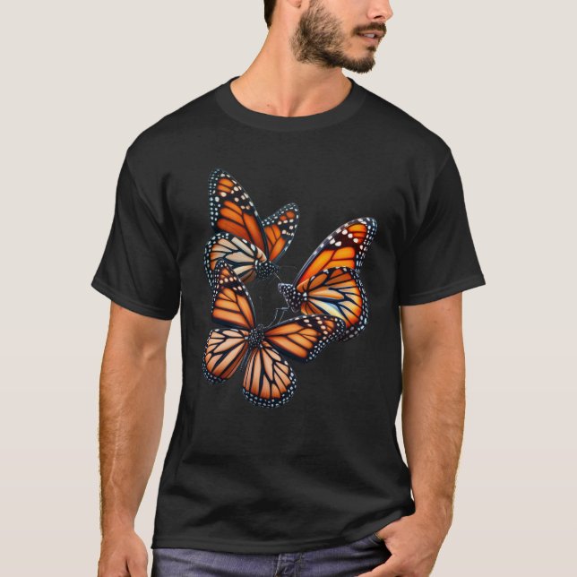 T-shirt Papillons Monarque Papillon Lepidoptériste du papi (Devant)