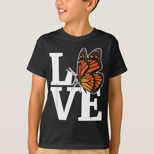 T-shirt Papillons Monarque Papillon Milkweed Papillons (Devant)