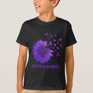T-shirt Papillons mûrs de marguerite violet surdose de rub