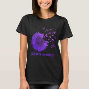 T-shirt Papillons mûrs de marguerite violet surdose de rub