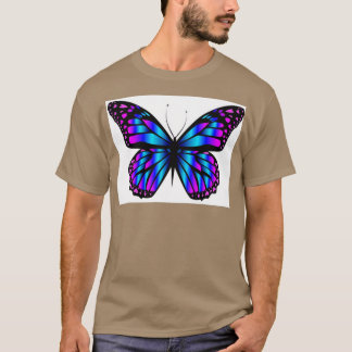 T-shirt Papillons papillon bleu violet Mariposas
