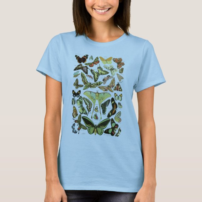 T-shirt Papillons par Adolphe Millot (Devant)