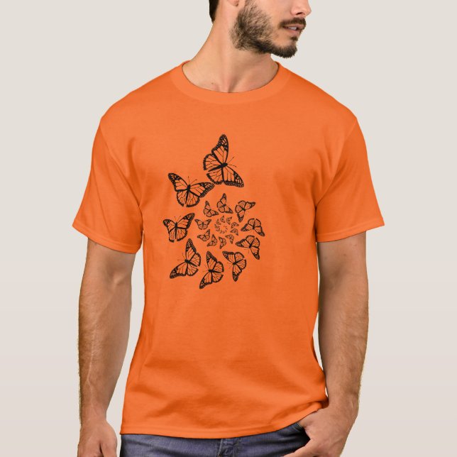 T-shirt Papillons spiraux (Devant)