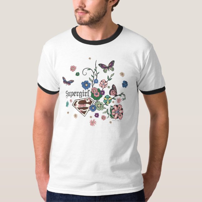 T-shirt Papillons supergirl (Devant)