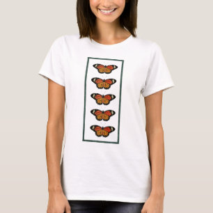 T-shirt Papillons vintages Printemps Belle nature Mignonne