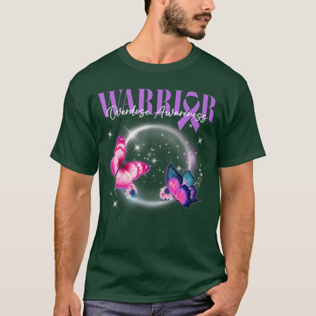 T-shirt papillons violets (Devant)