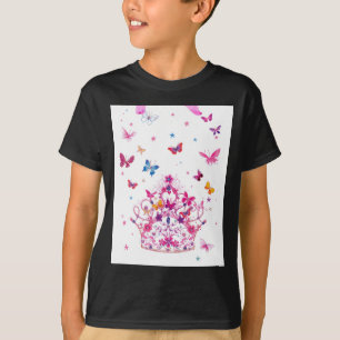 T-shirt Papillons volants colorés avec des objets d'art de