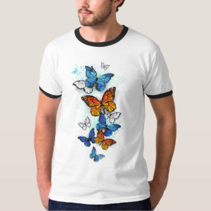 T-shirt Papillons volants Morpho et Monarch