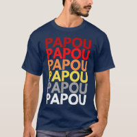 Papou Grand-père en grec Nom coloré pour Papou