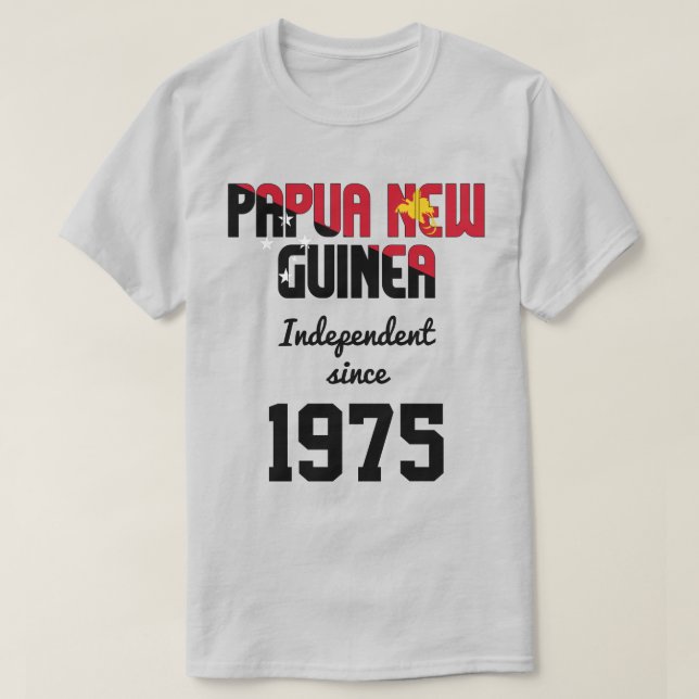 T-shirt Papouasie-Nouvelle-Guinée Fête de l'indépendance (Design devant)
