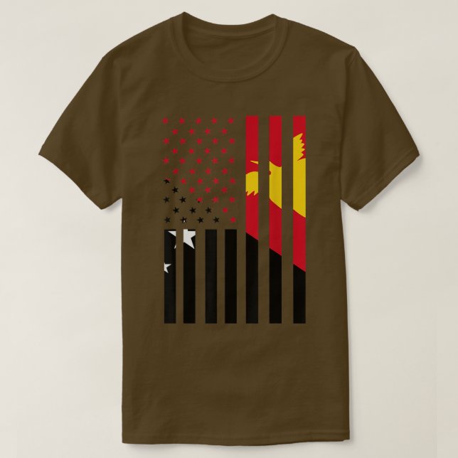 T-shirt Papouasie Nouvelle-Guinée Papouasie Flag 58 (Design devant)