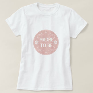 T-shirt Pappel rose or picado Madre pour être Baby shower