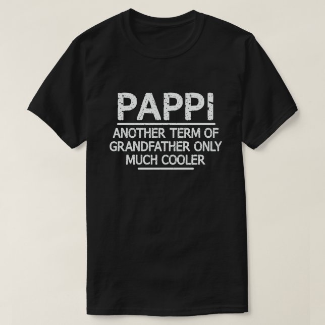 T-shirt Pappi Définition Funny Meaning Cool Grandpa Poison (Design devant)