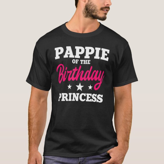 T-shirt Pappie De L'Anniversaire Princess Party Anniversai (Devant)