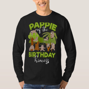 T-shirt Pappie De L'Anniversaire Princesse Sloth Anniversa