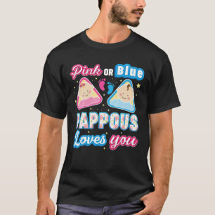 T-shirt Pappous Rose ou Bleu Vous Aime Révéler Le Genre Bé