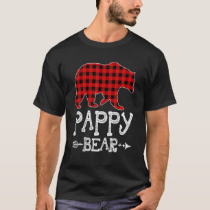T-shirt Pappy Bear Pajama Red Plaid Buffalo Fami