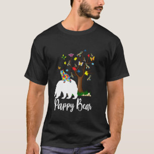T-shirt Pappy Bear Sensibilisation à l'autisme Amour Souti