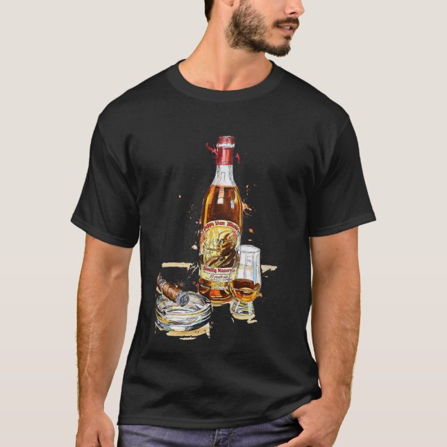 T-shirt Pappy & Cigar Peinture, Blantons, Trace Buffalo (Devant)