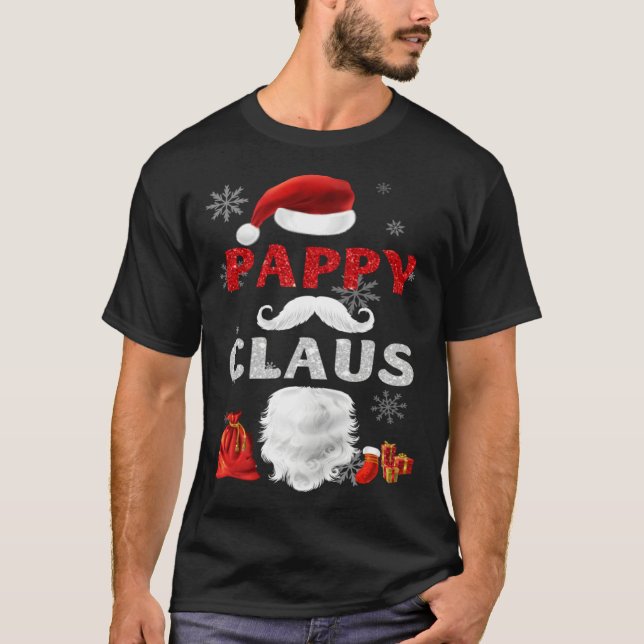 T-shirt Pappy Claus Matching Family Christmas Santa (Devant)