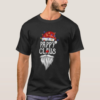 T-shirt Pappy Claus Santa Hat Christmas Light Best Pappy E
