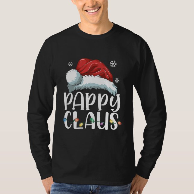 T-shirt Pappy Claus Shirt Christmas Pajama Family (Devant)