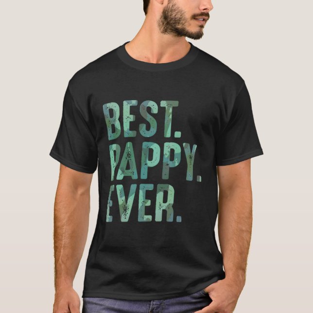 T-shirt Pappy De Petits-Enfants Pour Le Meilleur Jeu Jamai (Devant)