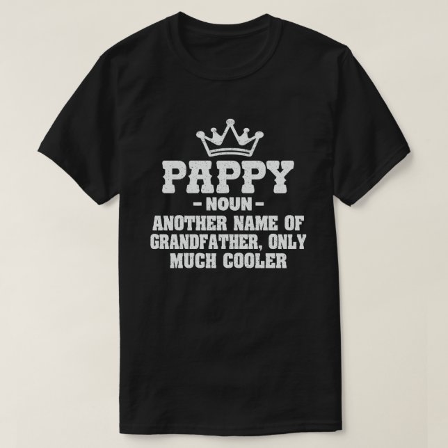 T-shirt Pappy Definition Funny Meaning Cool Grandpa Poison (Design devant)