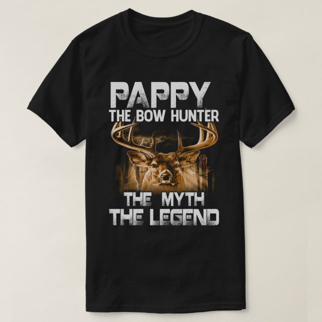 T-shirt PAPPY Le Chasseur De Bow Le Mythe La Légende Chass (Design devant)