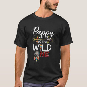 T-shirt Pappy Of The Wild One Funny 1EBirthday First Thi