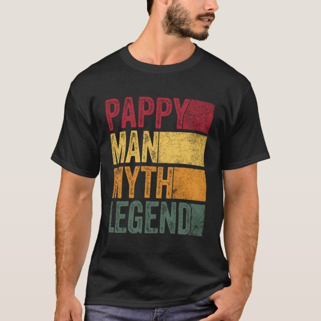 T-shirt Pappy The Man The Myth The Legend Fête des pères G (Devant)