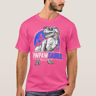 T-shirt Pappysaurus T-Rex Pawpaw Saurus Dinosaur Famille M