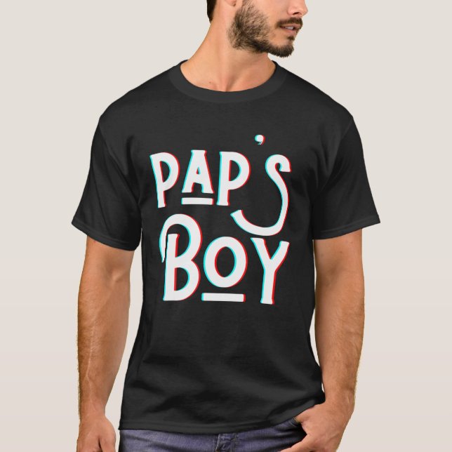 T-shirt Pap's Boy Funny Grand-pa Pa Homme Homme Daughter P (Devant)