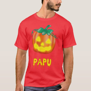 T-shirt Papu Funny Halloween Famille JackOLantern Citrouil